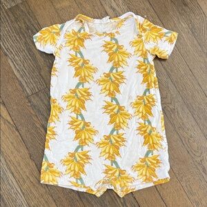 Kate Quinn Yellow Floral Baby Romper